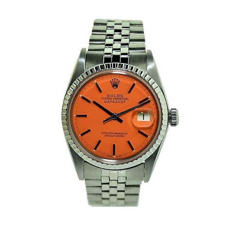 orange rolex pill|Rolex with orange face.